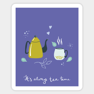 Tea time print Sticker